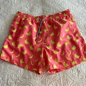 Banana Print Swim Shorts